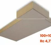 Dewin FermaPIR® (Rc 4,77) 1200x600x10mm + 100mm PIR (0,72m2) Plafondelement met facet