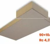 Dewin FermaPIR® (Rc 4,31) 1200x600x10mm + 90mm PIR (0,72m2) Plafondelement met Facet